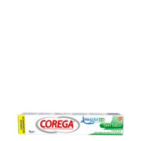 Tube  of  Corega  Cream  Fixer  Without  Flavor  by  Corega,  a  fixative  cream  indicated  for  the  strong  fixation  of  dental  prostheses.