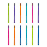 a  soft  toothbrush  indicated  for  orthodontic  appliance  hygiene.
