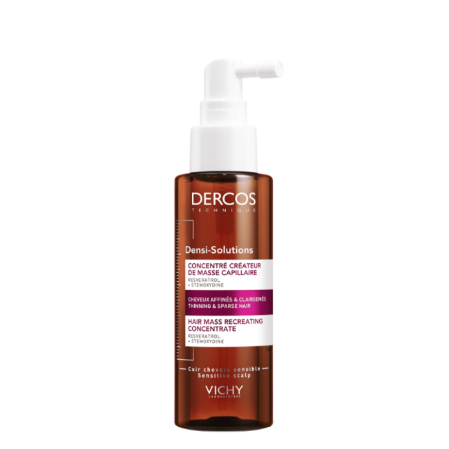 Dercos Densi Solutions Lotion Spray of Vichy Dercos Densi-Solutions Concentrated Redensifying Spray by Vichy, a hair spray indicated for hair density and volume.