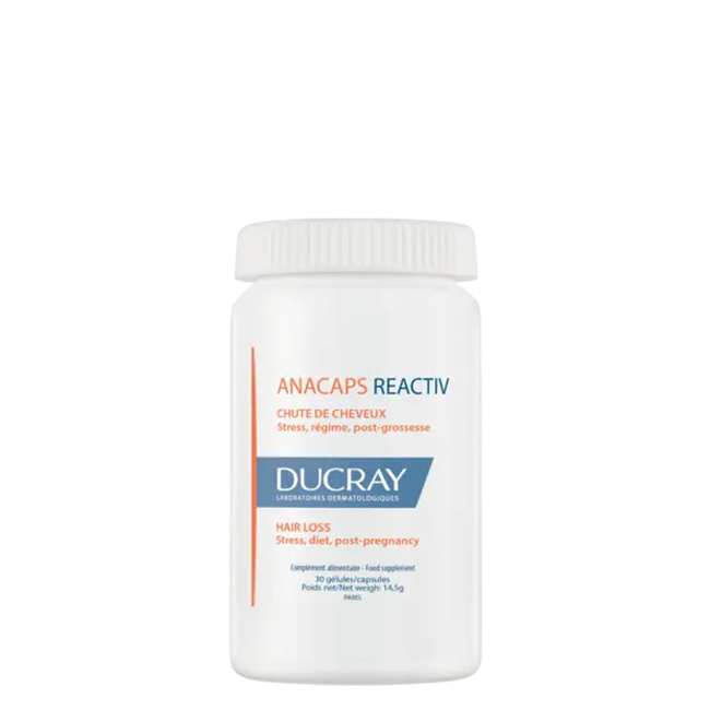 Ducray Anacaps Reactiv Food Supplement For Hair And Nails Capsules x30 Ducray Anacaps Reactiv Cápsulas x30 - Image 1