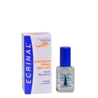 Bottle  of  Ecrinal  Fortifying  Nail  Polish  by  Ecrinal,  a  hardening  varnish  indicated  for  soft  and  brittle  nails.