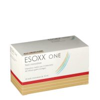 Sachet  of  Esoxx  One  Oral  Solution  by  Esoxx,  a  liquid  solution  indicated  for  reflux  and  heartburn  relief.