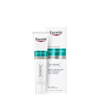 Product  container  of  Eucerin  DermoPure  Clinical  Peeling  10  Renewing  Care  by  Eucerin,  a  night  serum  indicated  for  skin  texture  renewal.
