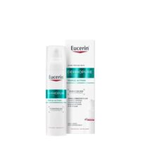 Bottle  of  Eucerin  DermoPure  Clinical  Triple  Action  Serum  by  Eucerin,  a  light  serum  indicated  for  acneic  skin  and  marks.