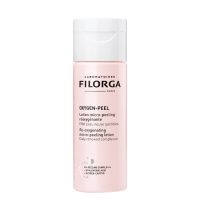 Bottle  of  Filorga  Oxygen-Peel  Re-Oxygenating  Micro-Peeling  Lotion  by  Filorga,  a  lotion  indicated  for  skin  exfoliation.