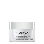 Tube of Filorga Time-Filler Eyes 5XP Correction Eye Cream by Filorga, an eye cream indicated for wrinkles and dark circles.
