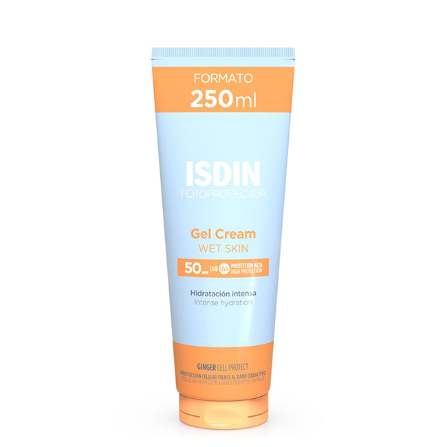 Isdin Fotoprotector Gel Cream SPF50+ 250ml Isdin Fotoprotector Gel Creme Solar Wet Skin SPF50 250ml - Image 1