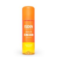 Spray  of  Isdin  Fotoprotector  Hydro  Oil  SPF30  by  Isdin,  a  biphasic  photoprotector  indicated  for  sun  protection  and  tanning.