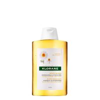 Bottle  of  Klorane  Shampoo  With  Chamomile  by  Klorane,  a  shampoo  indicated  for  illuminating  natural  or  dyed  blond  hair.