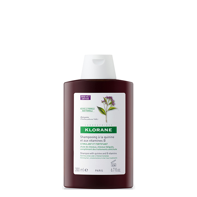 KloraneQuininaShampooAntiqueda200ml Bottle of Klorane Strengthening and Revitalizing Shampoo by Klorane, a shampoo indicated for thin or falling hair.
