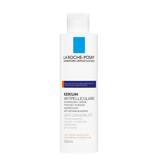 LRP Kerium Shampoo AntiCaspa Seca La Roche Posay Kerium Champô Anti-Caspa Couro Cabeludo Sensível e Seco 200ml - Image 1