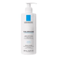 Bottle  of  La  Roche  Posay  Tolériane  Dermo-Nettoyant  Milk  by  La  Roche  Posay,  a  cleansing  milk  indicated  for  sensitive  skin.