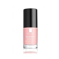 Bottle  of  La  Roche  Posay  Silicium  Pastel  Care  02  Pink  Varnish  by  La  Roche  Posay,  a  varnish  indicated  for  strengthening  fragile  nails.
