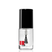 Bottle  of  La  Roche  Posay  Toleriáne  Silicium-Based  Top  Coat  by  La  Roche  Posay,  a  nail  polish  indicated  for  fortifying  nails.