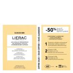 Box  of  Lierac  Sunissime  Duo  The  Prepairing  Capsules  by  Lierac,  a  supplement  indicated  for  preparing  skin  for  sun  exposure.