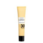 Bottle of Lierac Sunissime SPF30 The Velvet Sun Fluid, a sunscreen fluid indicated for high sun protection and anti-aging action.