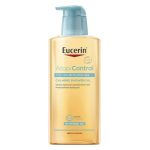 Bottle  of  Eucerin  AtopiControl  Shower  Oil  by  Eucerin,  a  shower  oil  indicated  for  cleansing  dry  to  very  dry  and  atopic  skin.