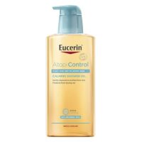 Bottle  of  Eucerin  AtopiControl  Shower  Oil  by  Eucerin,  a  shower  oil  indicated  for  cleansing  dry  to  very  dry  and  atopic  skin.