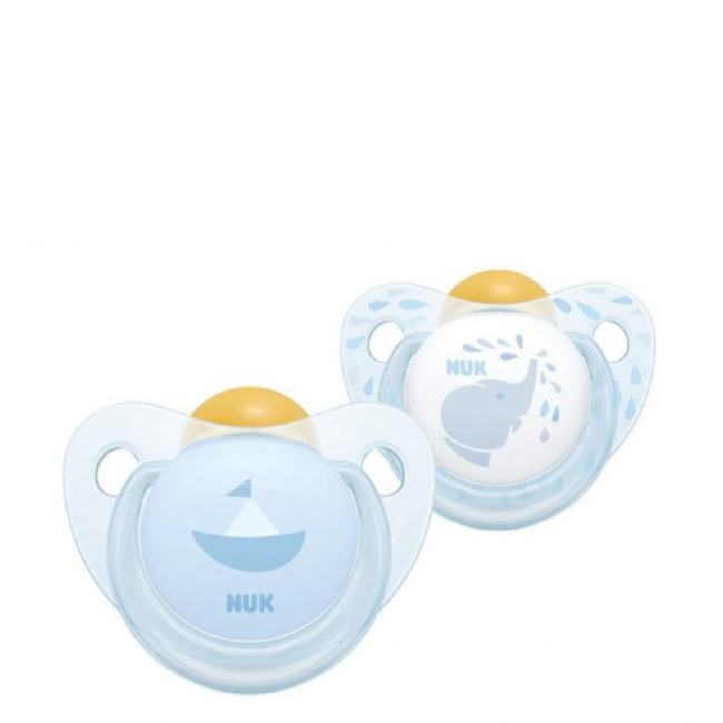 Nuk Trendline T1 Latex Blue Nuk Trendline T1 Blue Latex Pacifier 2unit