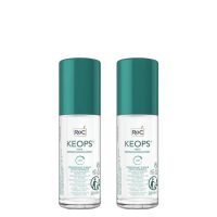 Box  of  Keops  Deodorant  Roll-On  by  Roc,  a  roll-on  antiperspirant  indicated  for  48h  protection  against  sweating  and  odors.