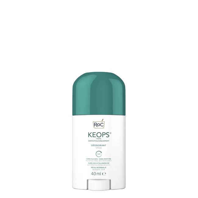 Roc Keops Stick Deo Product container of Roc Keops Deodorant Stick by Roc Keops, a stick deodorant indicated for 24h anti-perspirant protection.