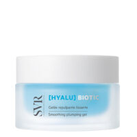 Product  container  of  SVR  Hyalubiotic  Regenerating  Plumping  Gel  by  SVR,  a  plumping  gel  indicated  for  skin  dehydration.
