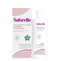 Bottle  of  Saforelle  Gentle  Soothing  Cleansing  Care  2-in-1  by  Saforelle,  a  soap-free  wash  indicated  for  soothing  intimate  irritation.