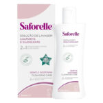 Bottle of Saforelle Gentle Soothing Cleansing Care 2-in-1 by Saforelle, a wash solution indicated for intimate hygiene and irritation.