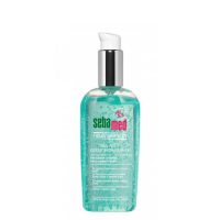 Bottle  of  Sebamed  Aloe  Dermohydrating  Gel  by  Sebamed,  a  moisturizing  gel  indicated  for  sensitive  and  oily  skin.