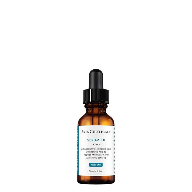 SkinCeuticals-Prevent-Serum-10-Serum-30ml Bottle of SkinCeuticals Serum 10 Dual Antioxidant Treatment by SkinCeuticals, a serum indicated for first wrinkles and dull skin.