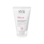 Tube of SVR Topialyse Nutri-Repair Hand Cream by SVR, a nourishing cream indicated for repairing very dry and damaged hands.