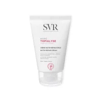 Tube  of  SVR  Topialyse  Nutri-Repair  Hand  Cream  by  SVR,  a  nourishing  cream  indicated  for  repairing  very  dry  and  damaged  hands.