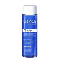 Bottle  of  Uriage  DS  Hair  Anti-Dandruff  Treatment  Shampoo  by  Uriage,  a  shampoo  indicated  for  eliminating  dandruff  and  soothing  itching.
