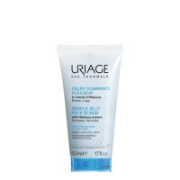 Tube  of  Uriage  Gentle  Jelly  Face  Scrub  by  Uriage,  a  fresh  gel  exfoliant  indicated  for  purifying  and  brightening  the  face.