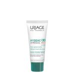 Tube of Uriage Hyséac 3-Regul Tinted Cream SPF30 by Uriage, a tinted cream indicated for oily, acne-prone skin imperfections.
