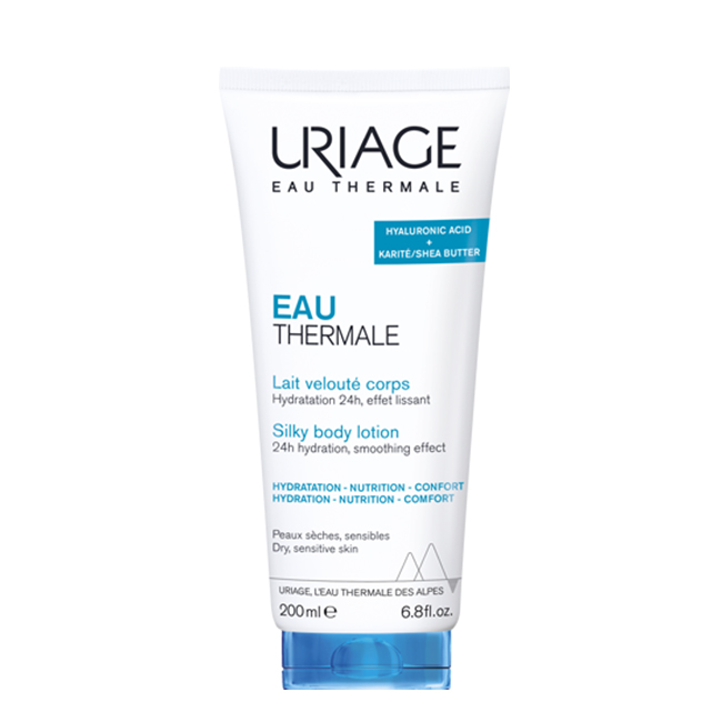 Uriage Silky Body Lotion 200ml Bottle of Uriage Silky Body Lotion by Uriage, a creamy milk indicated for intense 24 hour hydration of dry and sensitive skin.