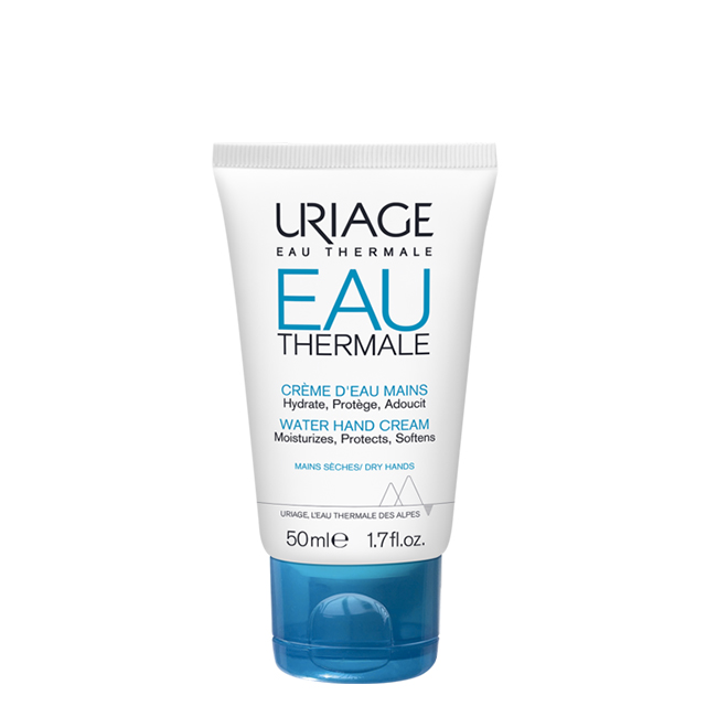 Uriage Water Hand Cream 50ml Tube of Uriage Water Hand Cream by Uriage, a moisturizing cream indicated for repairing and protecting dry and fragile hands.