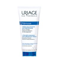 Bottle  of  Uriage  Xémose  Lipid-Replenishing  Anti-Irritation  Cream  by  Uriage,  a  cream  indicated  for  dry  and  atopic  skin.