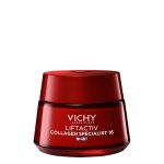 Jar of Vichy Liftactiv Collagen Specialist 16 Night Cream, a night cream indicated for correcting signs of aging.