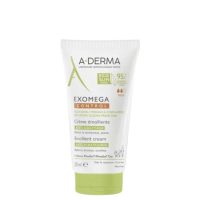 Tube  of  A-Derma  Exomega  Control  Emollient  Cream  Anti-Scratching  by  A-Derma,  a  facial  cream  indicated  for  atopic  skin.