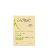 Product  container  of  A-Derma  Dermatological  Bar  With  Oatmeal  Milk  by  A-Derma,  a  soap  indicated  for  dry  and  intolerable  skin.