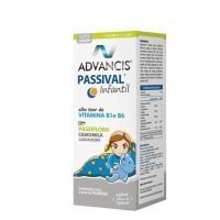 Bottle  of  Advancis  Passival  Children  by  Advancis,  a  food  supplement  indicated  for  children  with  difficulty  falling  asleep.