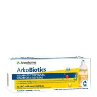 Box  of  Arkobiotics  Vitamins  and  Defenses  Adults  by  Arkopharma,  liquid  doses  indicated  for  immune  system  support  in  adults.