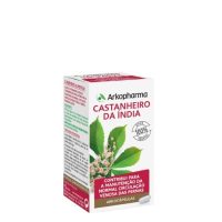 Box  of  Arkocápsulas  Horse  Chestnut  Capsules  by  Arkopharma,  a  food  supplement  indicated  for  maintaining  normal  leg  circulation.
