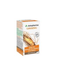 Box  of  Arkocapsules  Ginseng  Capsules  by  Arkopharma,  a  dietary  supplement  indicated  for  reducing  tiredness  and  fatigue.