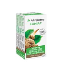 Box  of  Arkocápsulas  Konjac  Capsules  by  Arkopharma,  a  food  supplement  indicated  for  weight  loss  and  satiety.