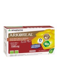 Box  of  Arkoroyal  Strong  Royal  Jelly  1500mg  Ampoules  by  Arkopharma,  a  supplement  indicated  for  strengthening  the  immune  system.