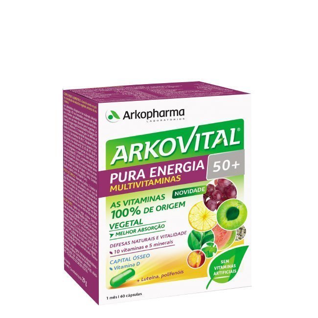 arkovital-pura-energia50_ Arkovital Pura Energia 50+ Cápsulas 60unid