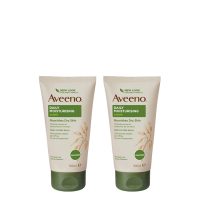 Product  container  of  Aveeno  Duo  Moisturizing  Cream  by  Aveeno,  a  cream  indicated  for  dry,  sensitive  and  irritated  skin.