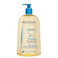 a  shower  oil  indicated  for  nourishing  and  soothing  irritated  body  skin.